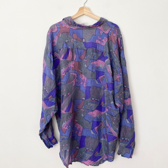 Vintage enrico Pazzi silk shirt - Picture 6 of 6